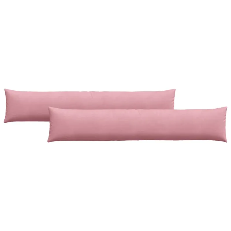 Sofa Pagalvės 2 pcs Rožinė 200 x 40 cm Kordūrinis audinys