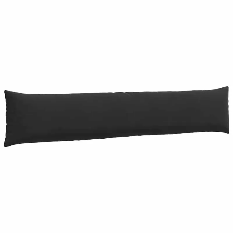 Sofa Pagalvės 2 pcs Juoda 200 x 40 cm Kordūrinis audinys