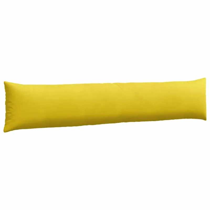 Sofa Pagalvės 2 pcs Geltona 200 x 40 cm Kordūrinis audinys