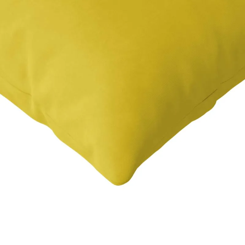 Sofa Pagalvės 2 pcs Geltona 200 x 40 cm Kordūrinis audinys