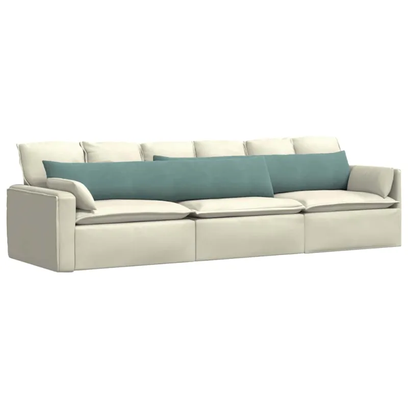 Sofa Pagalvės 2 pcs Jūrinė žalia 200 x 40 cm Kordūrinis audinys