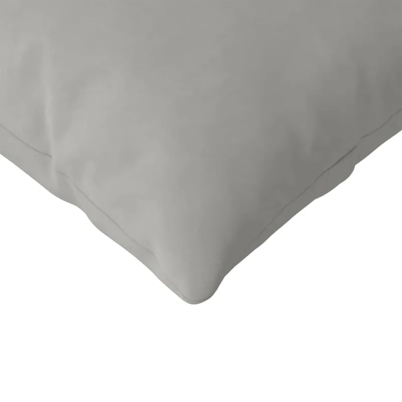 Sofa Pagalvės 2 pcs Šviesiai pilka 200 x 40 cm audinys