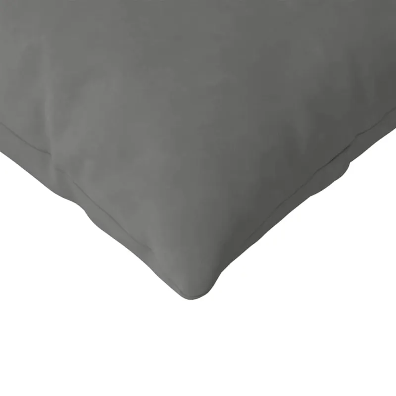 Sofa Pagalvės 2 pcs Tamsiai pilka 200 x 40 cm audinys