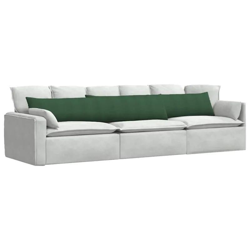 Sofa Pagalvės 2 pcs Tamsiai žalia 200 x 40 cm