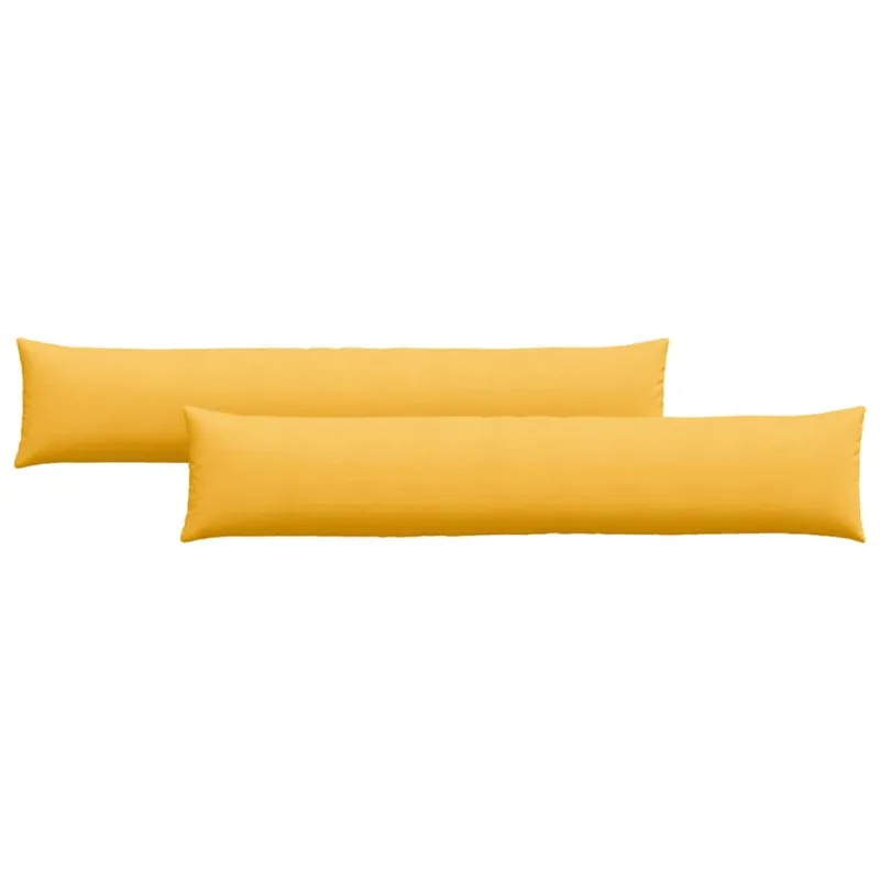 Sofa Pagalvės 2 pcs Šviesi geltona 200 x 40 cm
