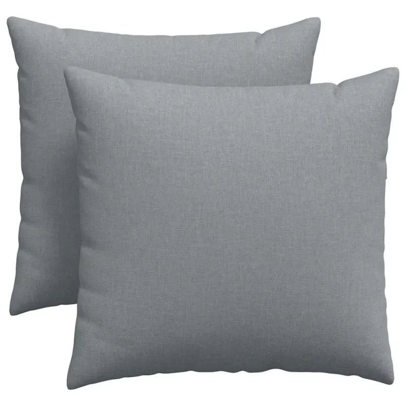 Sofa Pagalvės 2 pcs Šviesiai pilka 45 x 45 cm audinys
