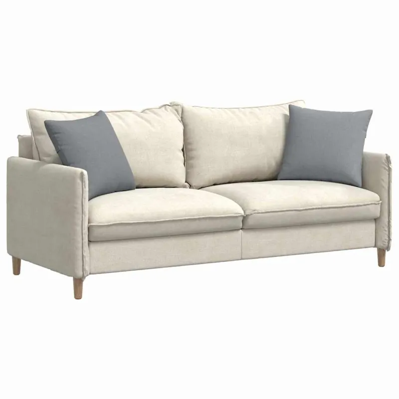 Sofa Pagalvės 2 pcs Šviesiai pilka 45 x 45 cm audinys