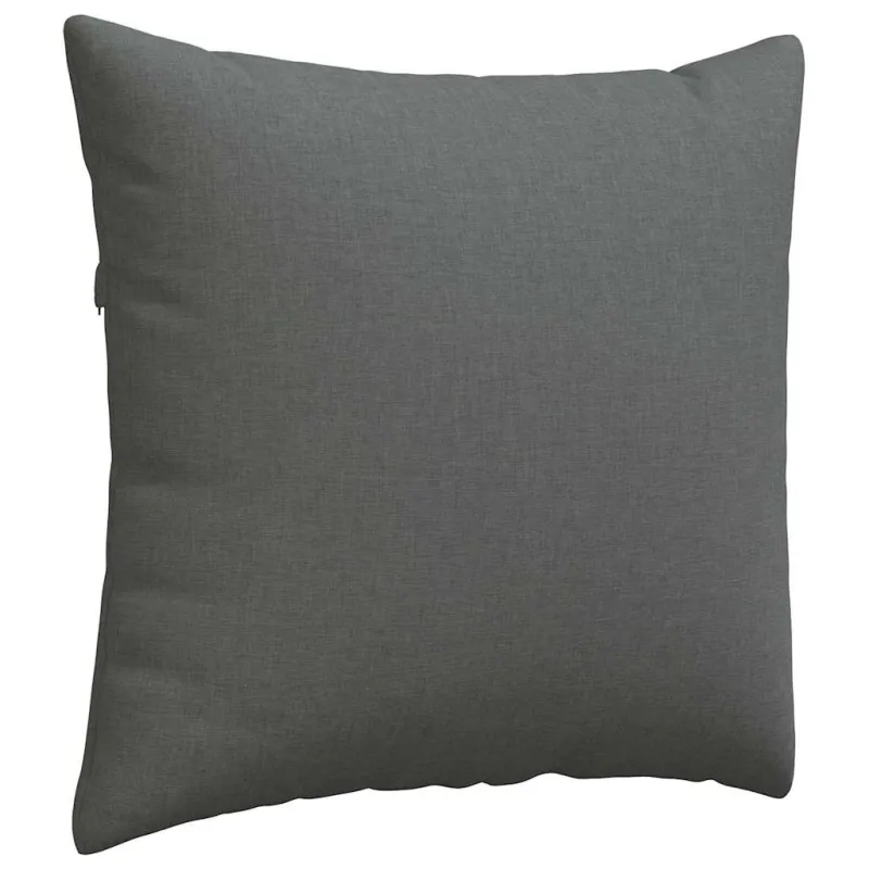 Sofa Pagalvės 2 pcs Tamsiai pilka 45 x 45 cm audinys