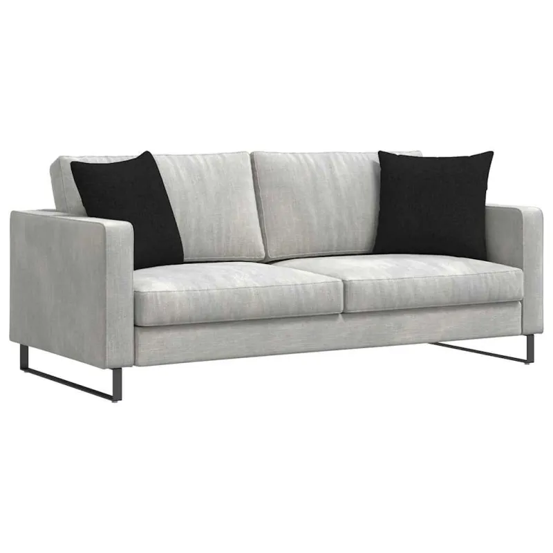 Sofa Pagalvės 2 pcs Juoda 45 x 45 cm audinys