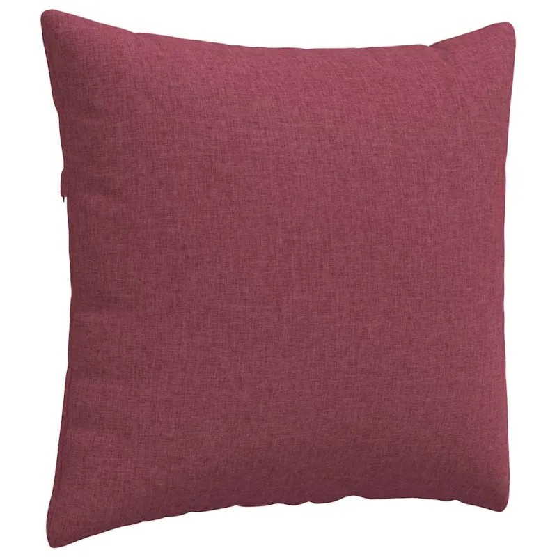 Sofa Pagalvės 2 pcs Vyno raudona 45 x 45 cm audinys