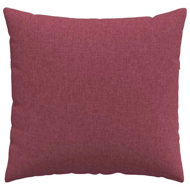 Sofa Pagalvės 2 pcs Vyno raudona 45 x 45 cm audinys