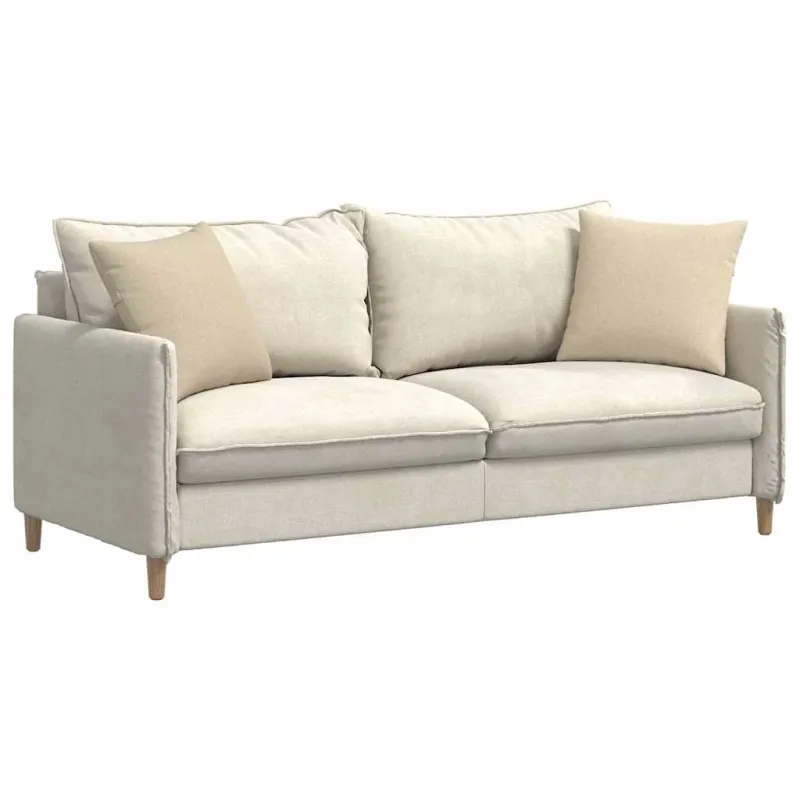 Sofa Pagalvės 2 pcs Kreminė 45 x 45 cm audinys