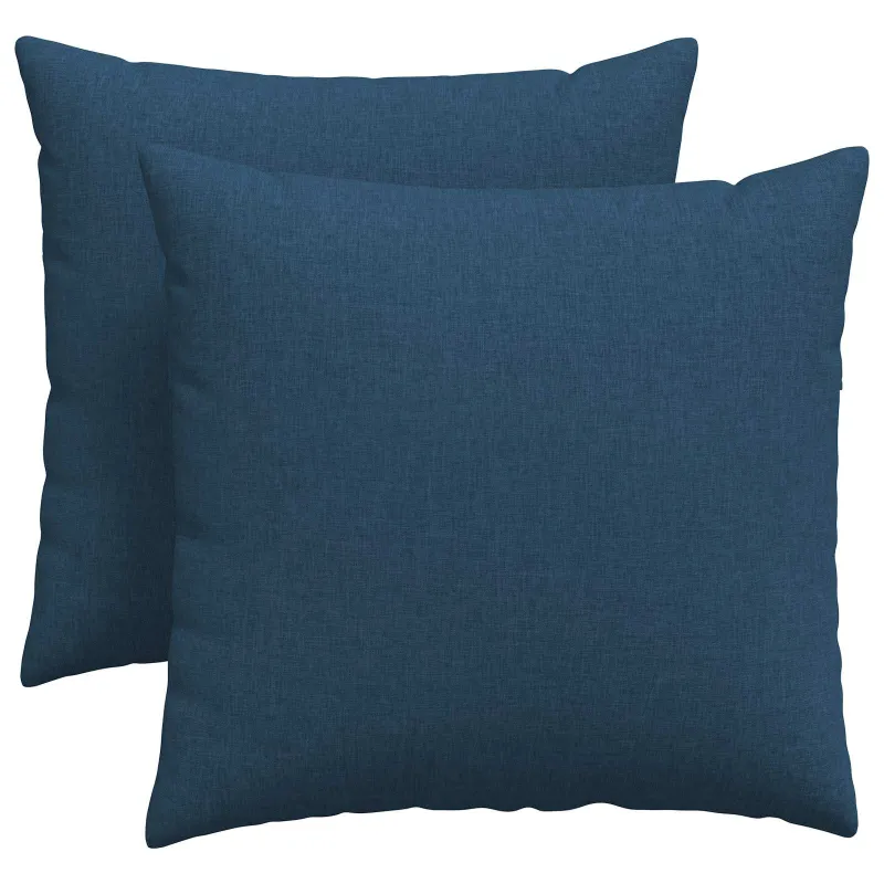 Sofa Pagalvės 2 pcs Mėlyna 45 x 45 cm audinys