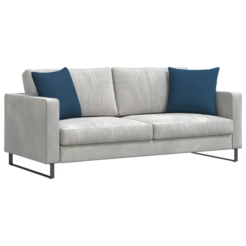 Sofa Pagalvės 2 pcs Mėlyna 45 x 45 cm audinys