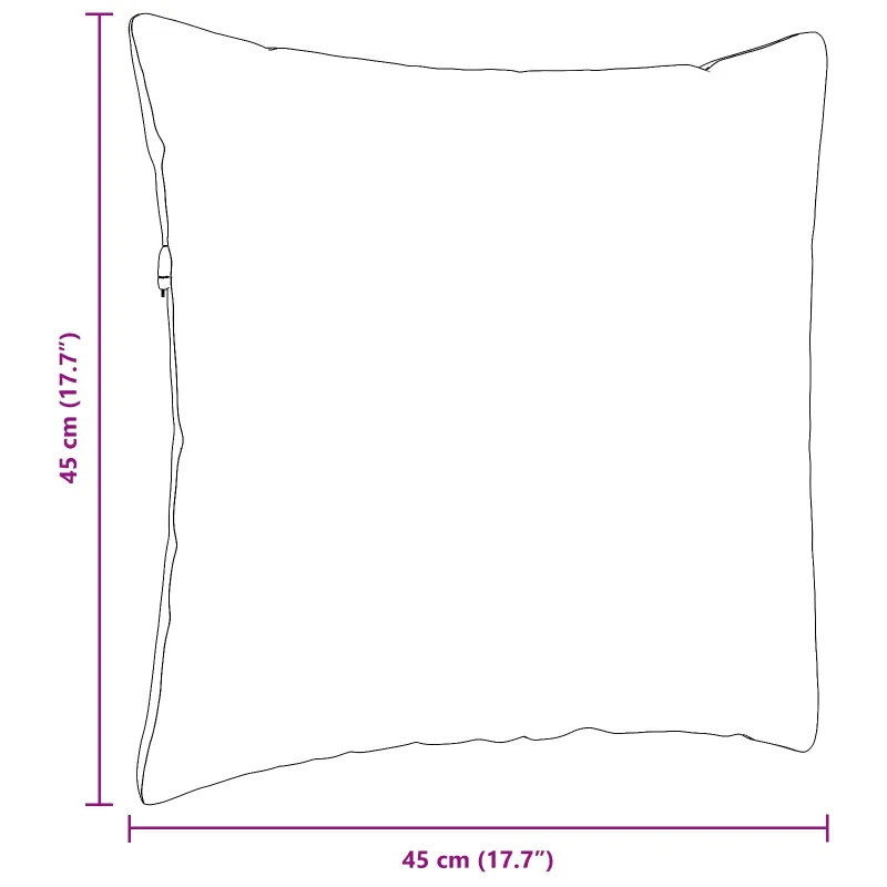 Sofa Pagalvės 2 pcs Mėlyna 45 x 45 cm audinys