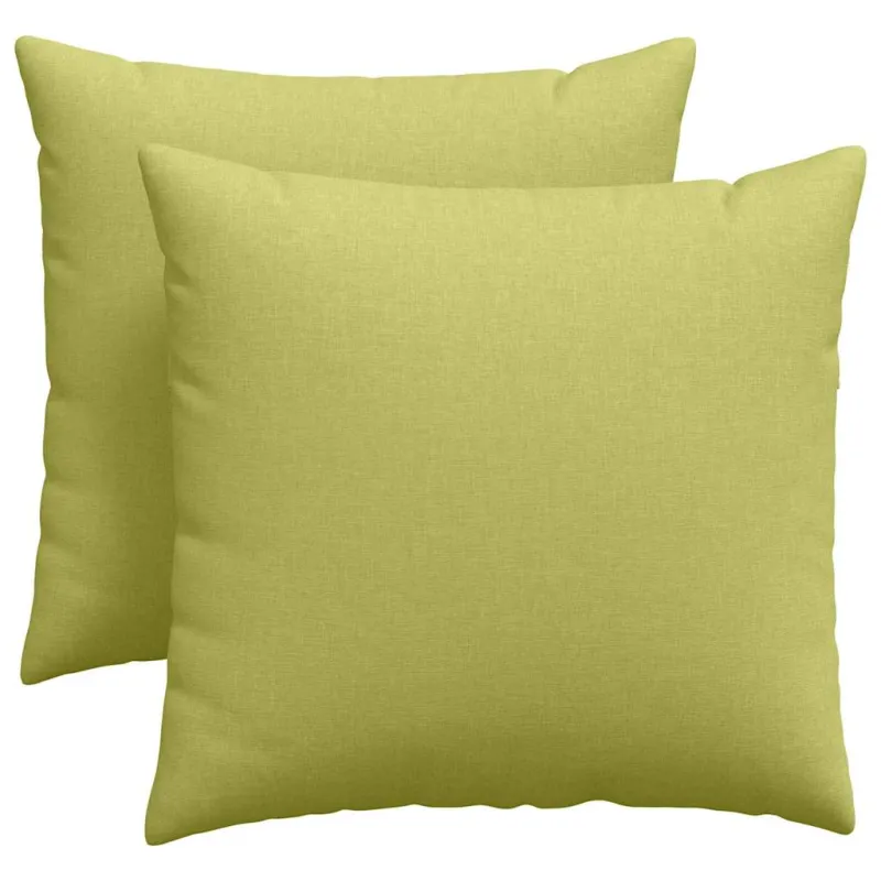 Sofa Pagalvės 2 pcs Šviesiai žalia 45 x 45 cm audinys