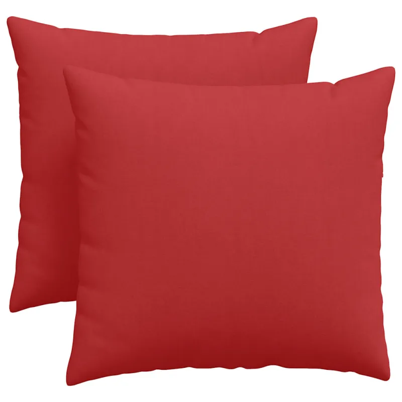 Sofa Pagalvės 2 pcs Raudona 45 x 45 cm audinys