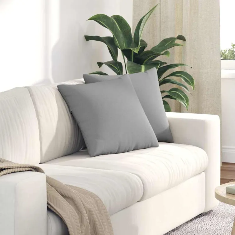 Sofa Pagalvės 2 pcs Debesų pilka 45 x 45 cm audinys