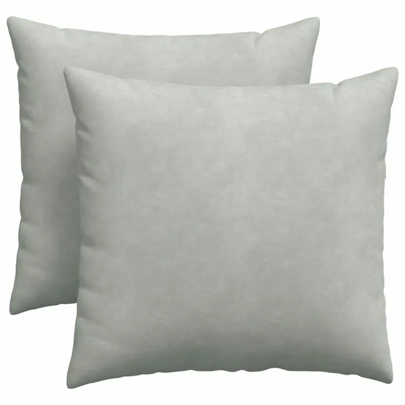 Sofa Pagalvės 2 pcs Šviesiai pilka 45 x 45 cm