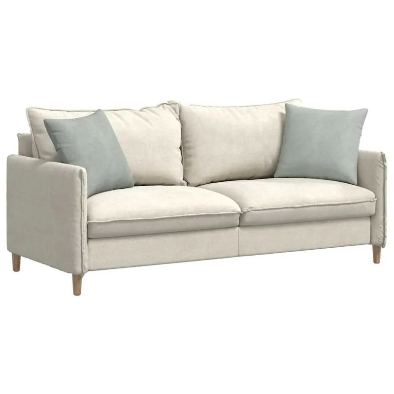 Sofa Pagalvės 2 pcs Šviesiai pilka 45 x 45 cm