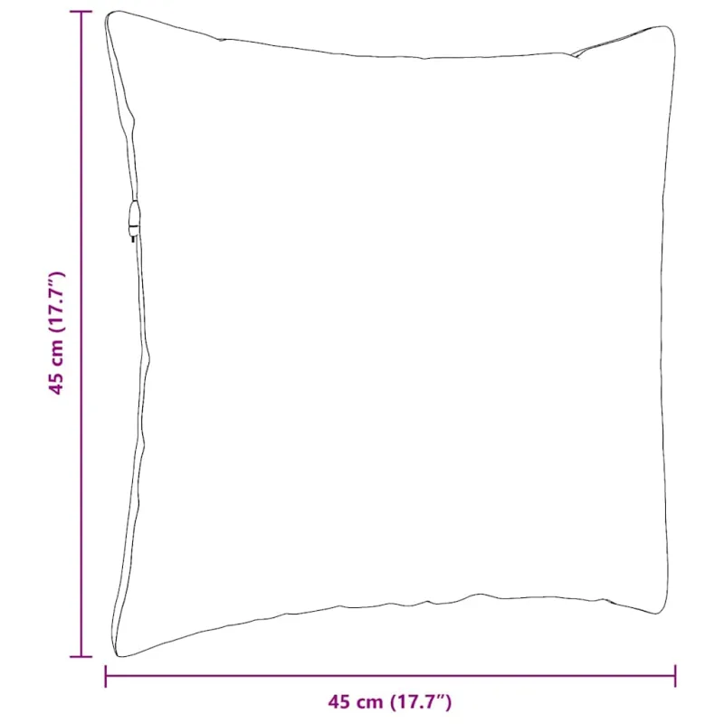 Sofa Pagalvės 2 pcs Šviesiai pilka 45 x 45 cm