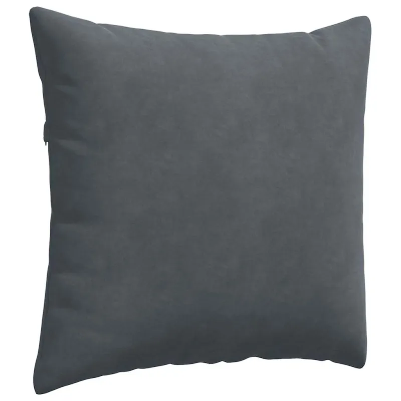 Sofa Pagalvės 2 pcs Tamsiai pilka 45 x 45 cm Kordūrinis audinys