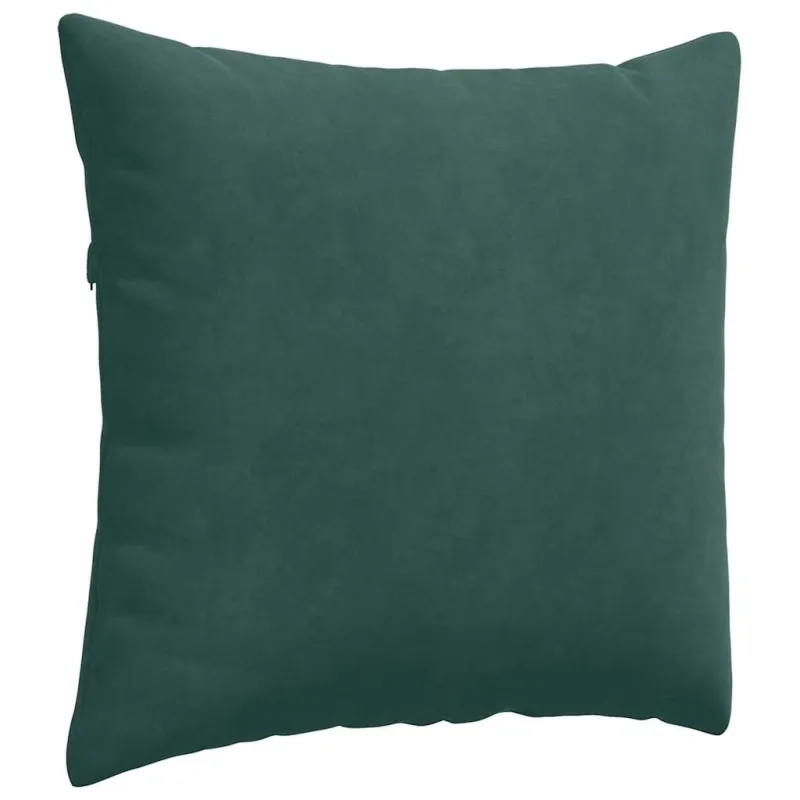 Sofa Pagalvės 2 pcs Tamsiai žalia 45 x 45 cm Kordūrinis audinys