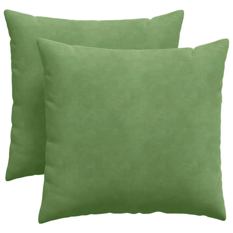 Sofa Pagalvės 2 pcs Šviesiai žalia 45 x 45 cm