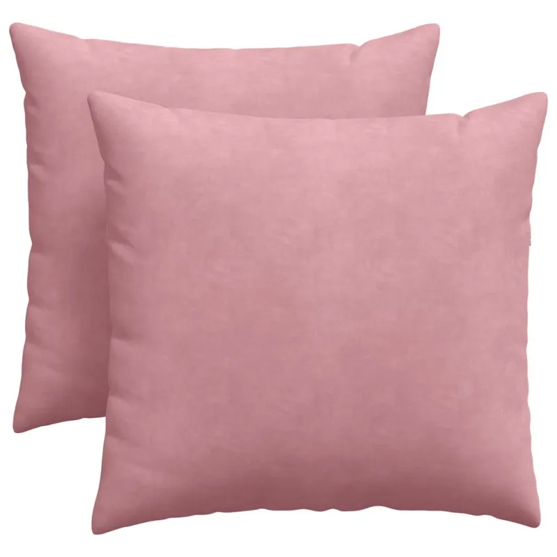 Sofa Pagalvės 2 pcs Rožinė 45 x 45 cm Kordūrinis audinys