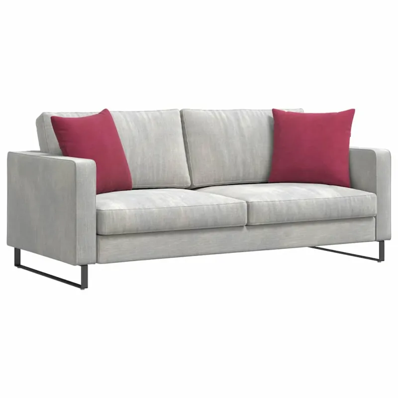 Sofa Pagalvės 2 pcs Vyno raudona 45 x 45 cm Kordūrinis audinys