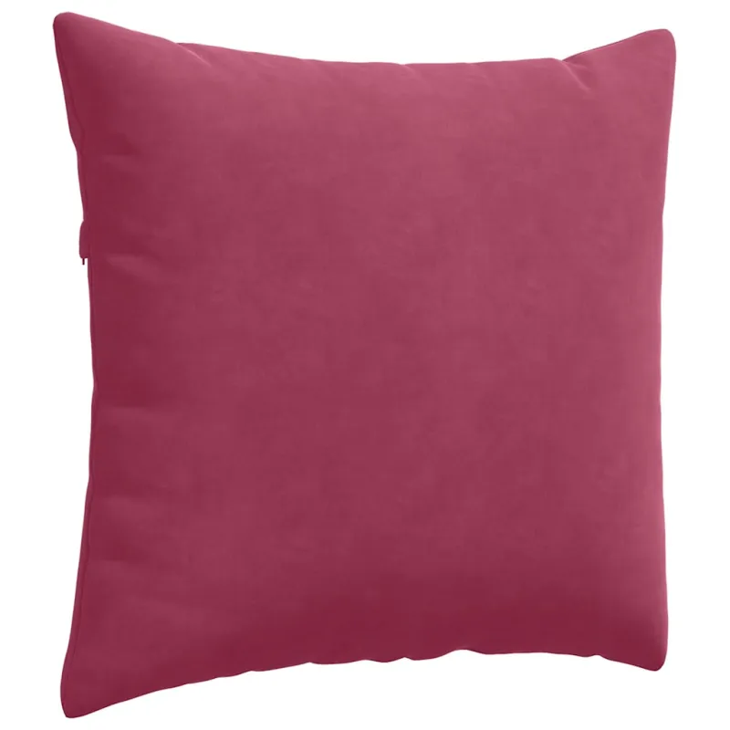 Sofa Pagalvės 2 pcs Vyno raudona 45 x 45 cm Kordūrinis audinys
