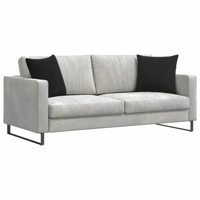 Sofa Pagalvės 2 pcs Juoda 45 x 45 cm Kordūrinis audinys
