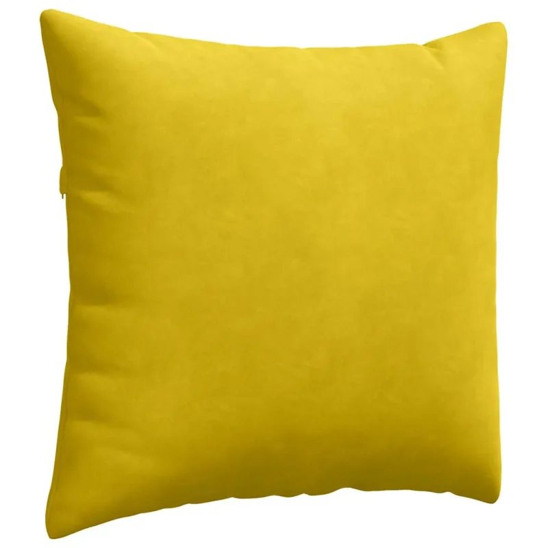 Sofa Pagalvės 2 pcs Geltona 45 x 45 cm Kordūrinis audinys