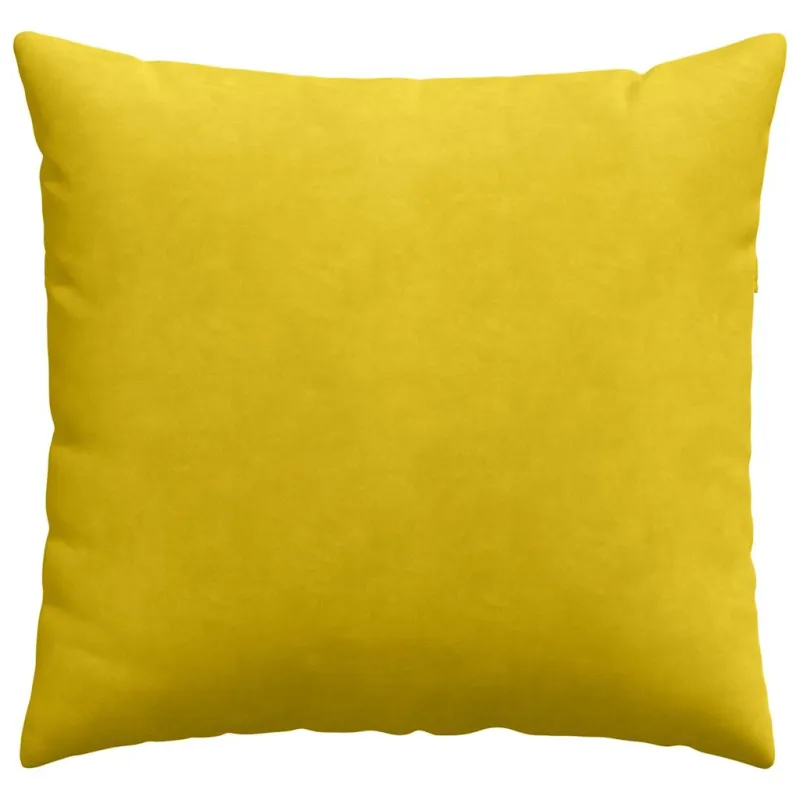Sofa Pagalvės 2 pcs Geltona 45 x 45 cm Kordūrinis audinys