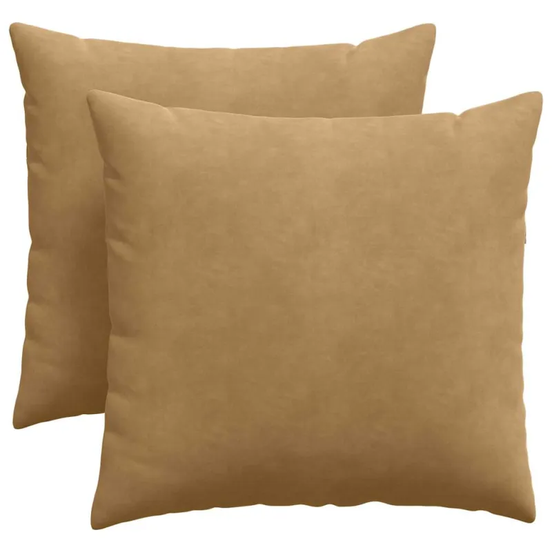 Sofa Pagalvės 2 pcs Ruda 45 x 45 cm Kordūrinis audinys