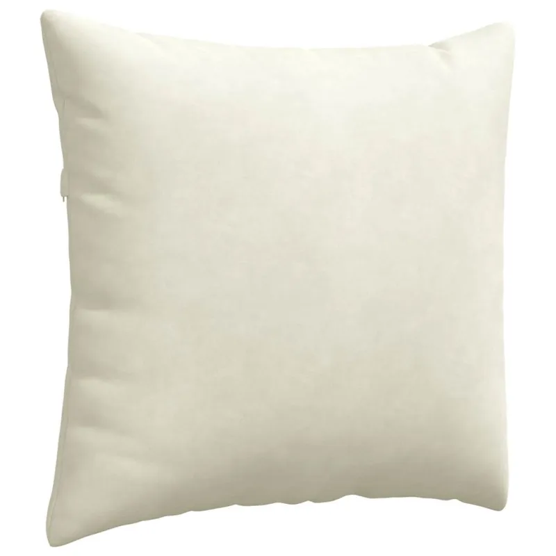 Sofa Pagalvės 2 pcs Kreminė 45 x 45 cm Kordūrinis audinys