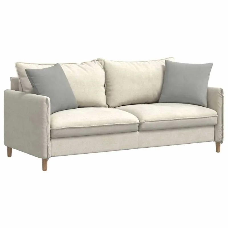 Sofa Pagalvės 2 pcs Šviesiai pilka 45 x 45 cm audinys