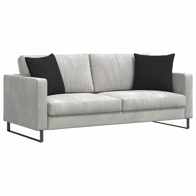 Sofa Pagalvės 2 pcs Juoda 45 x 45 cm audinys