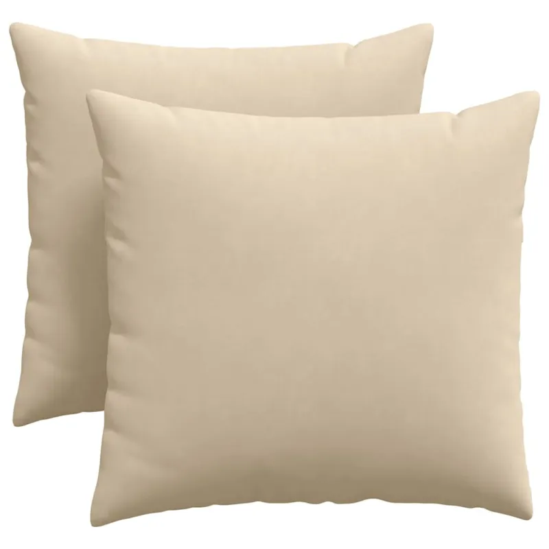 Sofa Pagalvės 2 pcs Kreminė 45 x 45 cm audinys