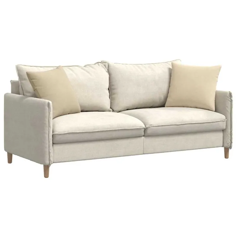 Sofa Pagalvės 2 pcs Kreminė 45 x 45 cm audinys