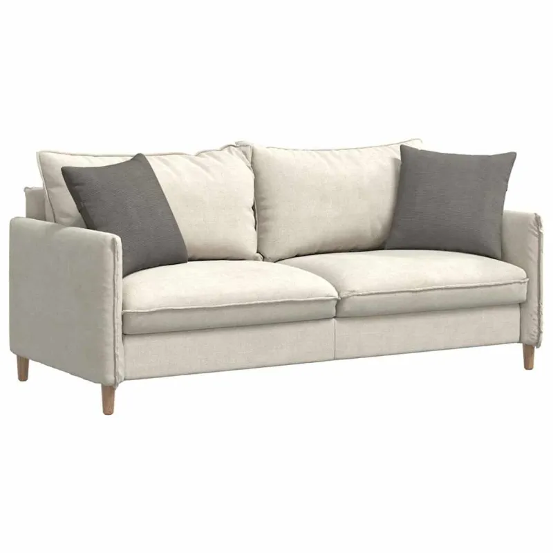 Sofa Pagalvės 2 pcs Šviesiai pilka 45 x 45 cm