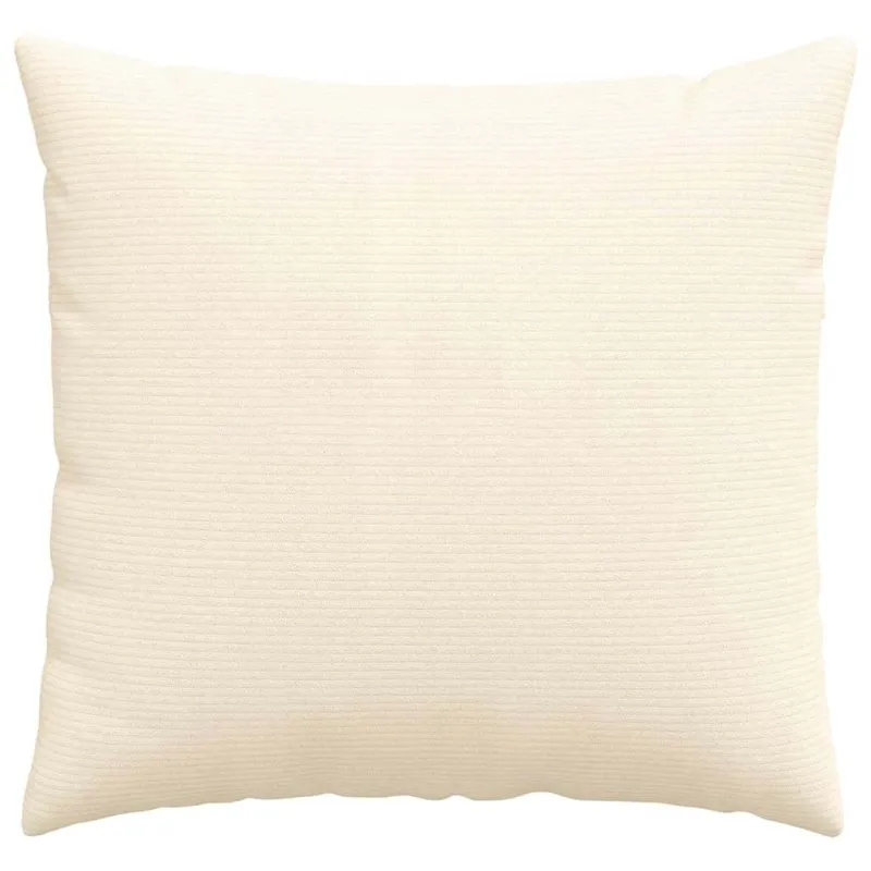 Sofa Pagalvės 2 pcs Kreminė 45 x 45 cm Kordūrinis audinys