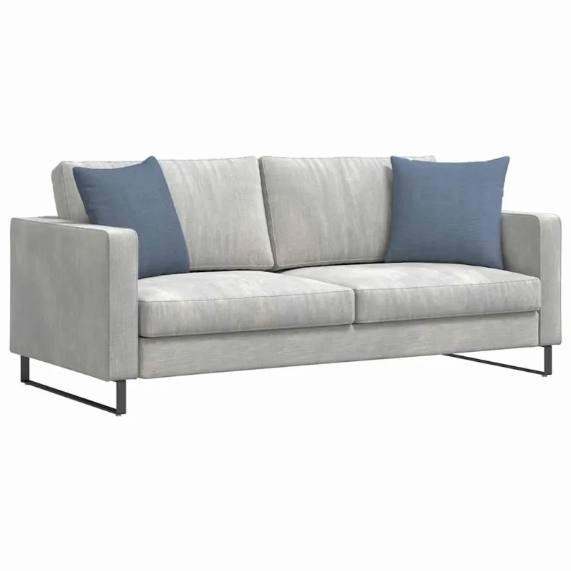 Sofa Pagalvės 2 pcs Mėlyna 45 x 45 cm Kordūrinis audinys