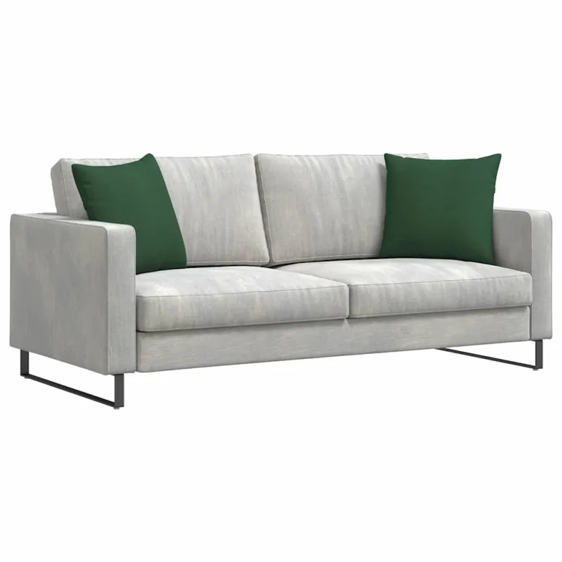 Sofa Pagalvės 2 pcs Tamsiai žalia 45 x 45 cm Kordūrinis audinys
