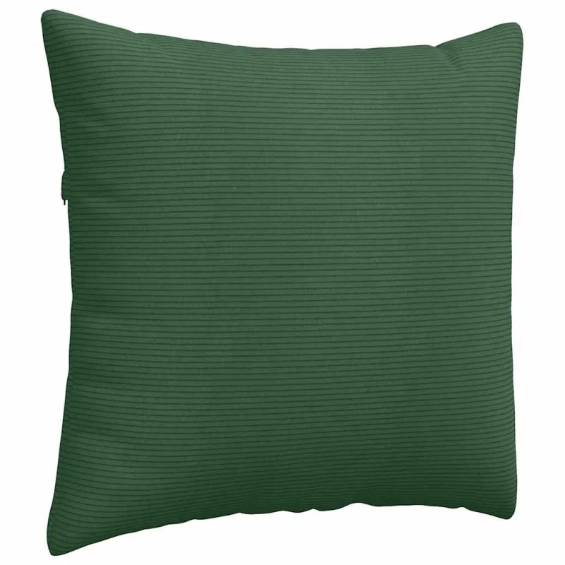 Sofa Pagalvės 2 pcs Tamsiai žalia 45 x 45 cm Kordūrinis audinys