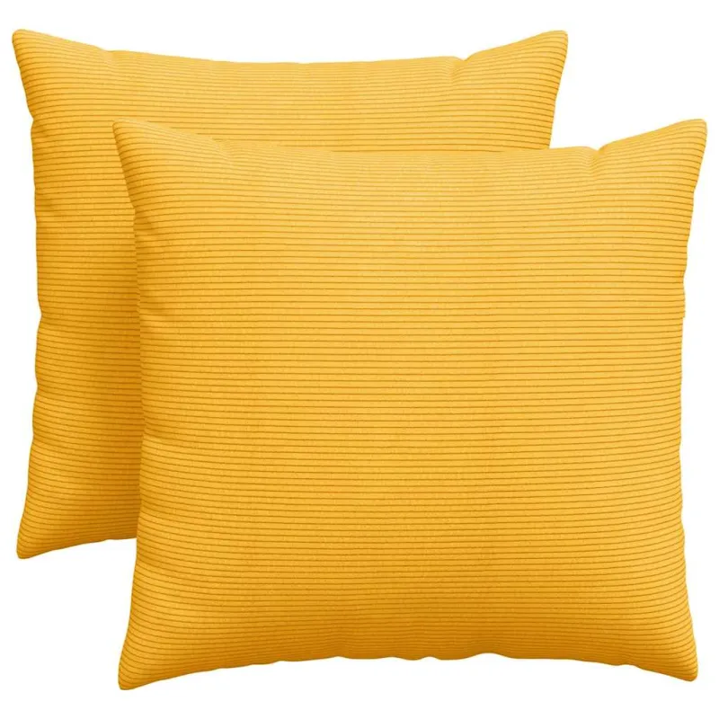 Sofa Pagalvės 2 pcs Šviesi geltona 45 x 45 cm
