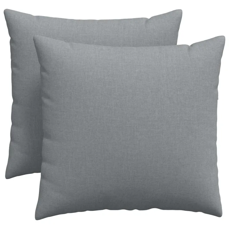 Sofa Pagalvės 2 pcs Šviesiai pilka 50 x 50 cm audinys