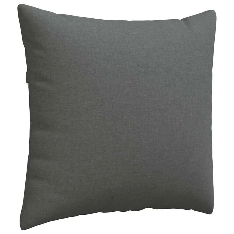 Sofa Pagalvės 2 pcs Tamsiai pilka 50 x 50 cm audinys