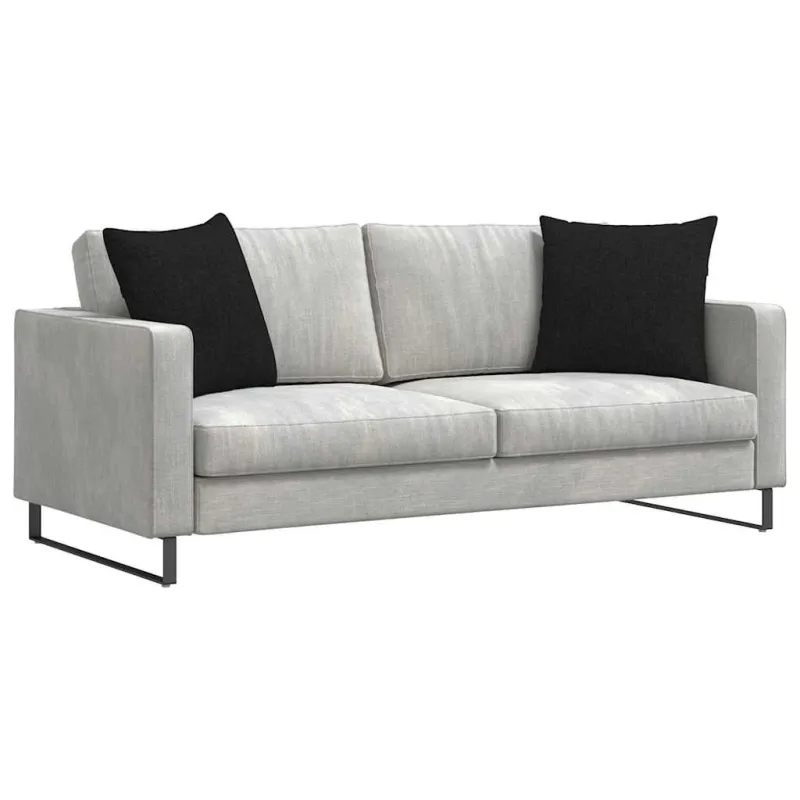 Sofa Pagalvės 2 pcs Juoda 50 x 50 cm audinys
