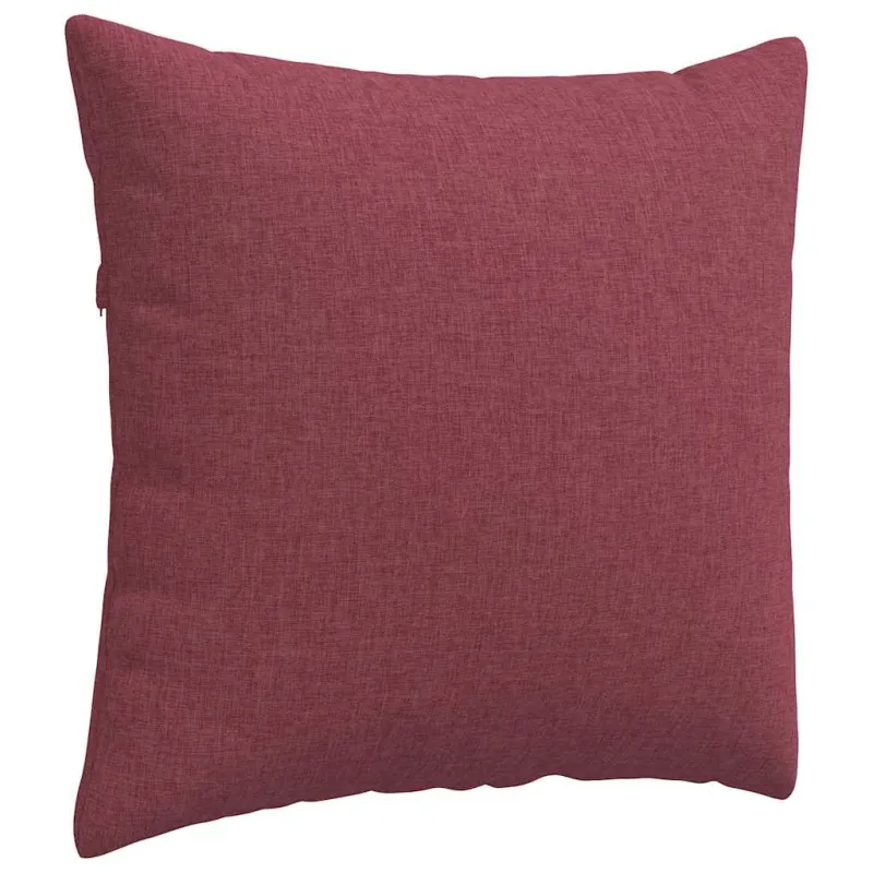 Sofa Pagalvės 2 pcs Vyno raudona 50 x 50 cm audinys